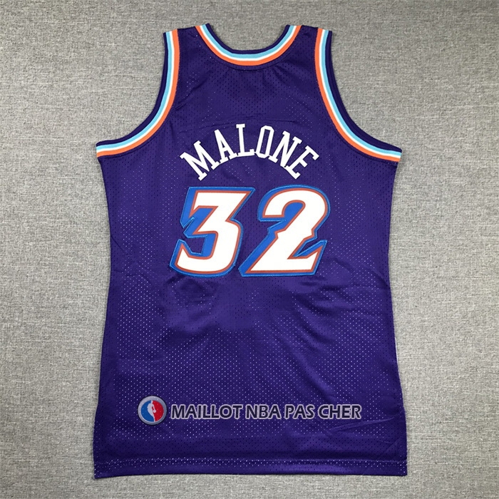 Maillot Enfant Utah Jazz Karl Malone NO 32 Mitchell & Ness 1996-97 Volet